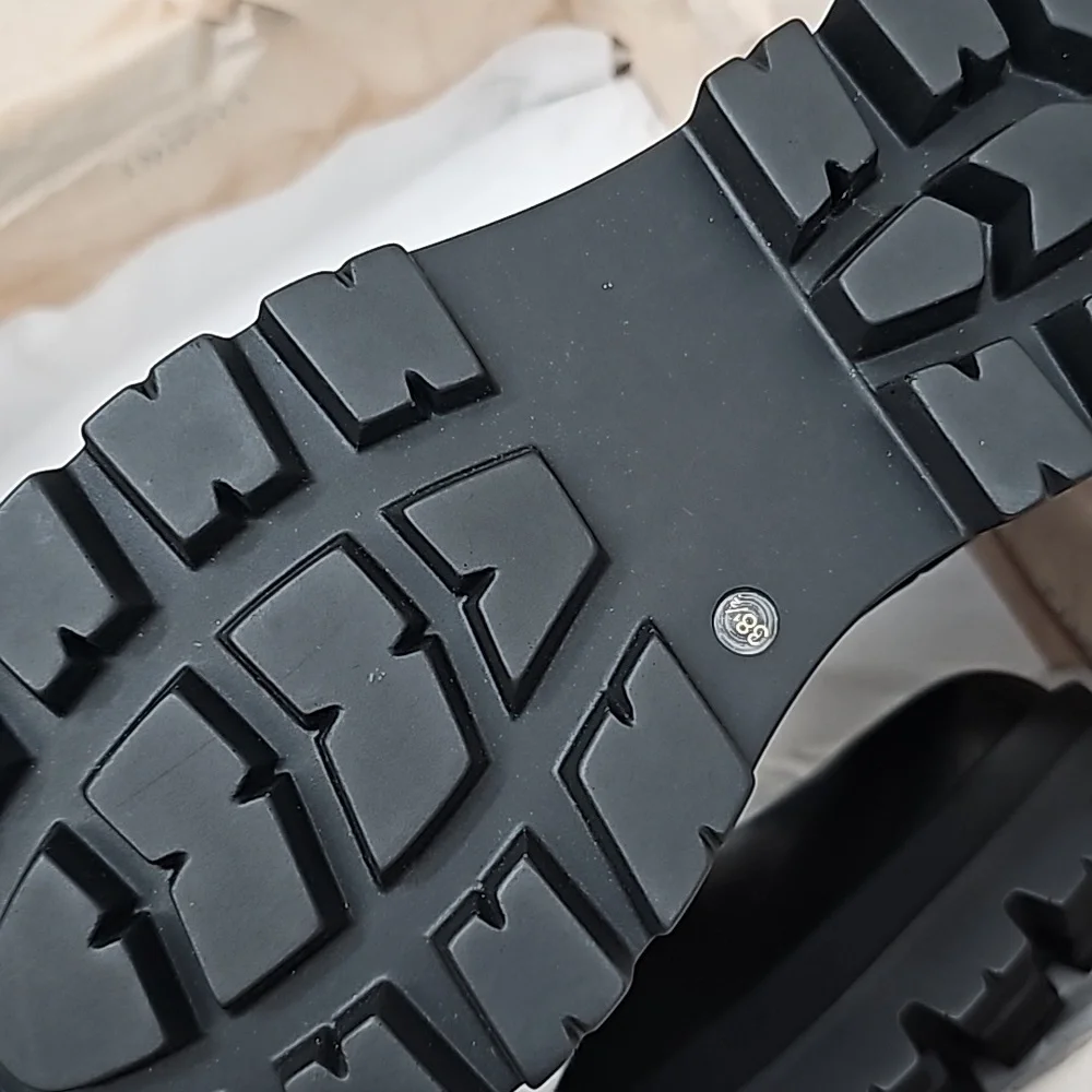 🇮🇹 NEW Twinset Platform Anfibio Chelsea Boots 38.5 7.5 - Picture 5 of 6